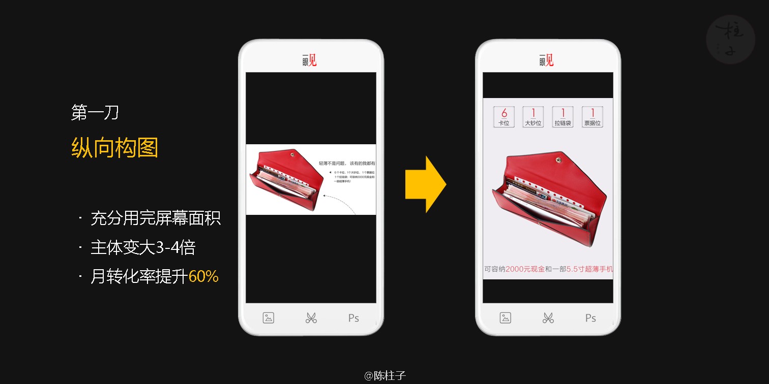 陈柱子：柱子十刀第一刀，纵向构图